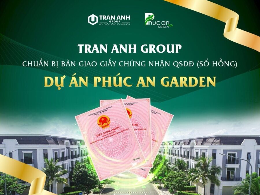 Bàn giao sổ Hồng phúc an garden